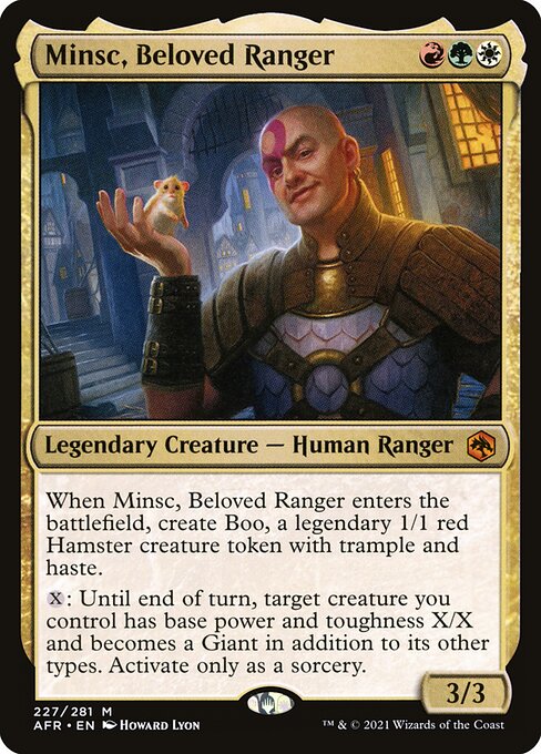 Minsc, Beloved Ranger (PLIST-800) - The List: (Showcase) — official product image (scryfall)