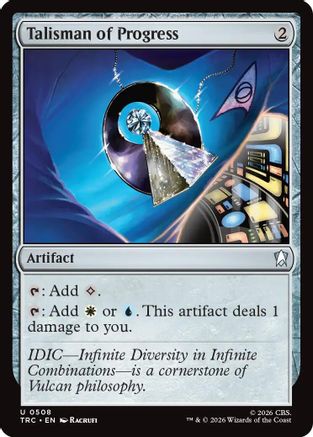Talisman of Progress (Surge Foil) (TRC-508) - Commander: Star Trek Foil