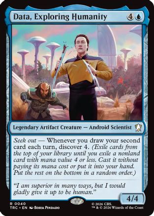 Data, Exploring Humanity (TRC-040) - Commander: Star Trek