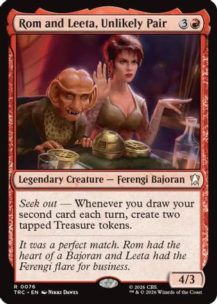 Rom and Leeta, Unlikely Pair (TRC-076) - Commander: Star Trek