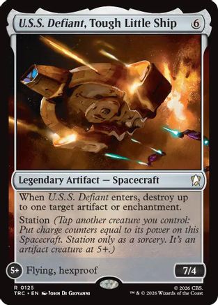 U.S.S. Defiant, Tough Little Ship (Surge Foil) (TRC-125) - Commander: Star Trek Foil