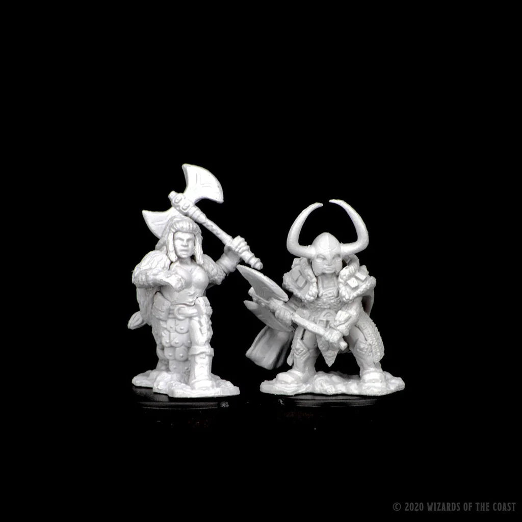D&D Nolzur's Marvelous Miniatures Dwarf Female Barbarian