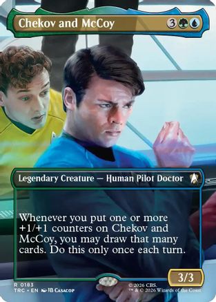 Chekov and McCoy (Borderless) (TRC-183) - Commander: Star Trek