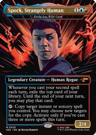 Spock, Strangely Human - Stella Lee, Wild Card (Borderless) (SDS-025) - Star Trek: Stardates