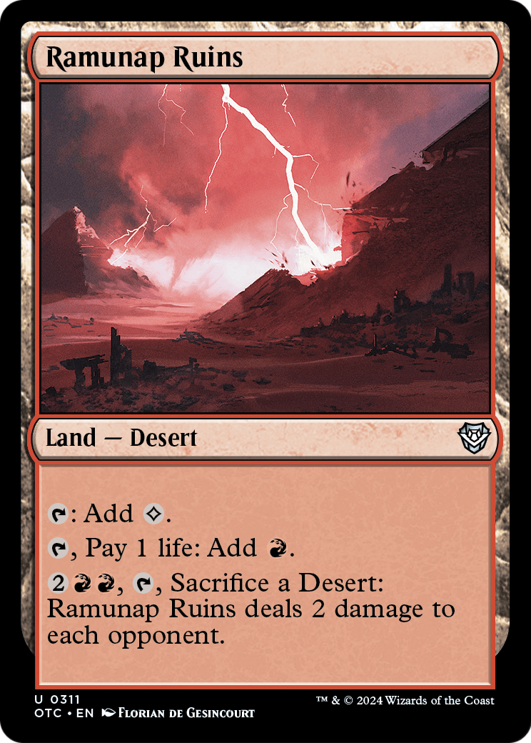 Ramunap Ruins (OTC-311) - Outlaws of Thunder Junction Commander