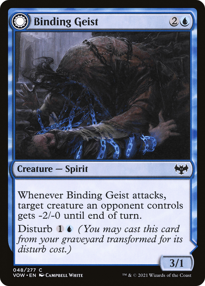 Binding Geist (VOW-048) - Innistrad: Crimson Vow: (Double Faced Transform)