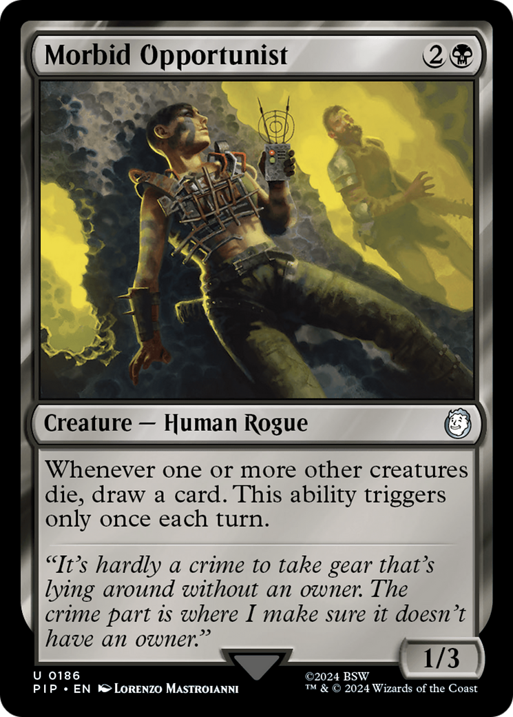 Morbid Opportunist (PIP-186) - Fallout Foil