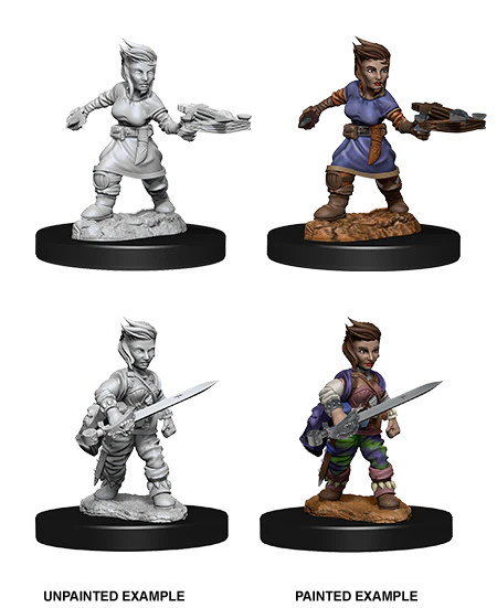 Pathfinder Battles Deep Cuts Unpainted Miniatures: Female Halfling Rogue