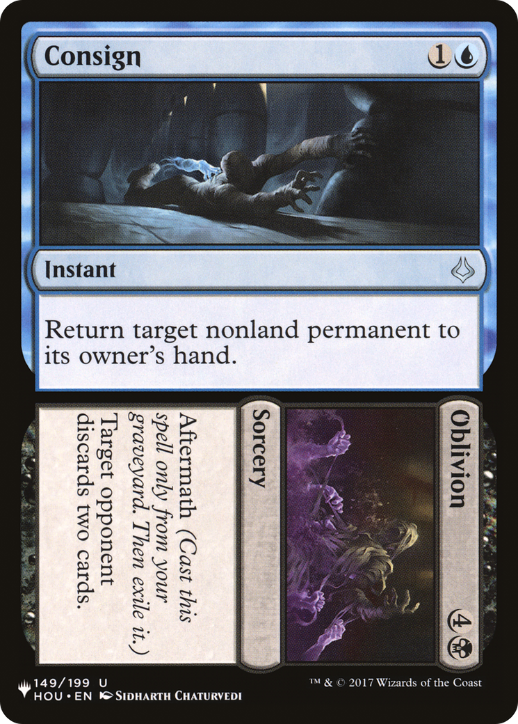 Consign // Oblivion (LIST-149/199) - The List