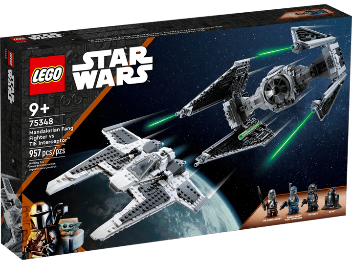 LEGO Star Wars Mandalorian Fang Fighter vs TIE Interceptor - 75348