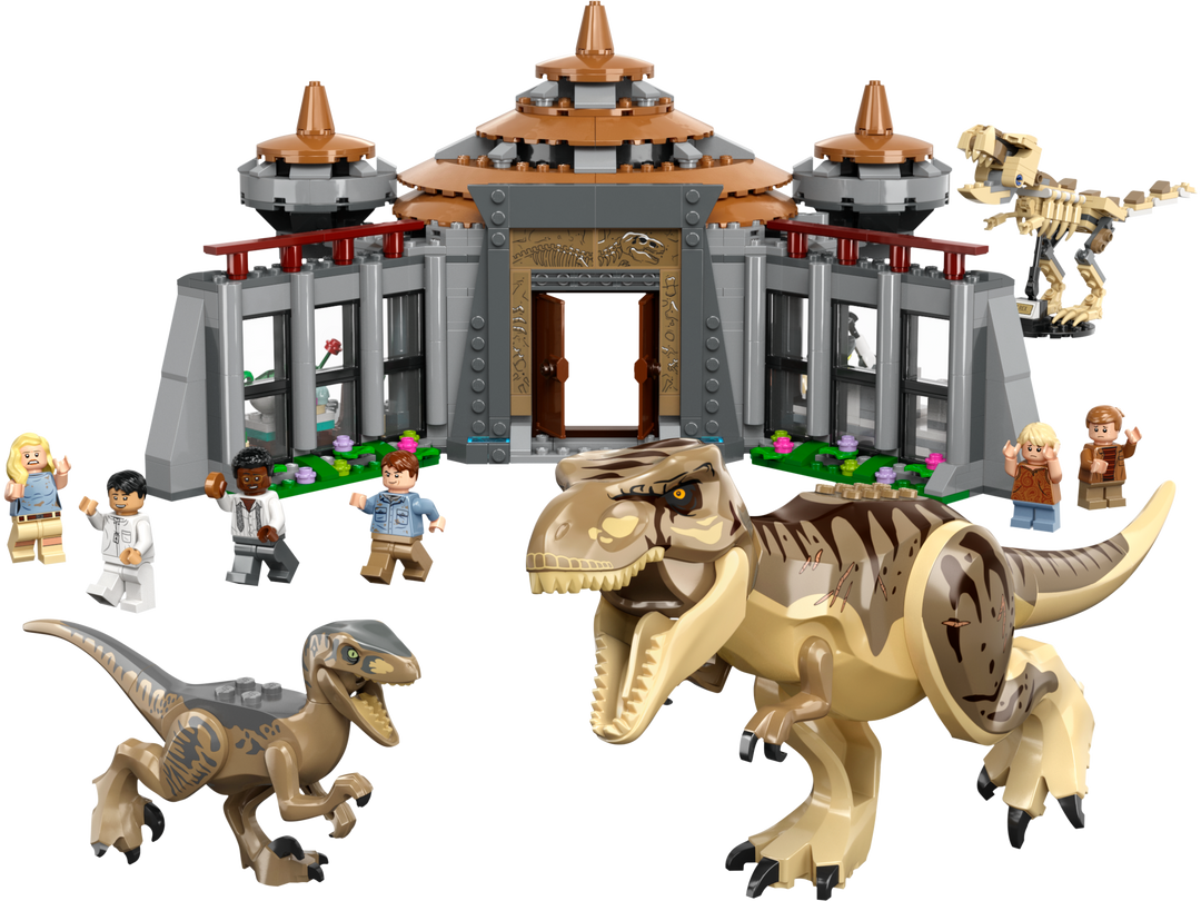 LEGO Jurassic World Visitor Center: T. rex & Raptor Attack - 76961