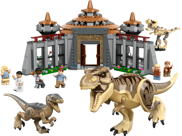 LEGO Jurassic World Visitor Center: T. rex & Raptor Attack - 76961