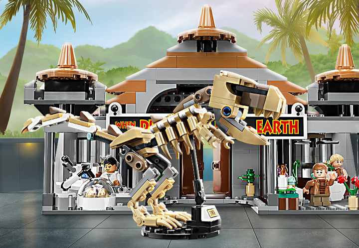 LEGO Jurassic World Visitor Center: T. rex & Raptor Attack - 76961