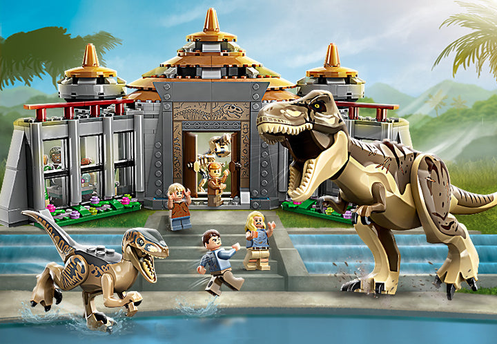 LEGO Jurassic World Visitor Center: T. rex & Raptor Attack - 76961