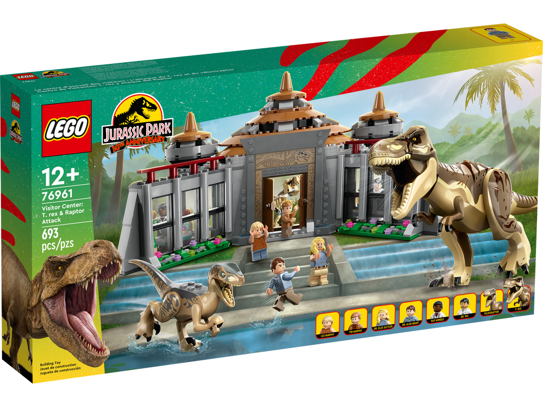 LEGO Jurassic World Visitor Center: T. rex & Raptor Attack - 76961