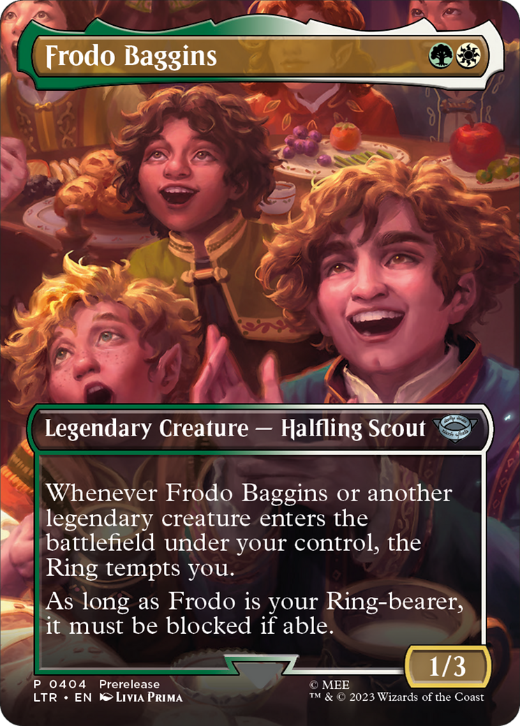 Frodo Baggins (Borderless) (LTR-404) - The Lord of the Rings: Tales of Middle-earth (Borderless) Foil