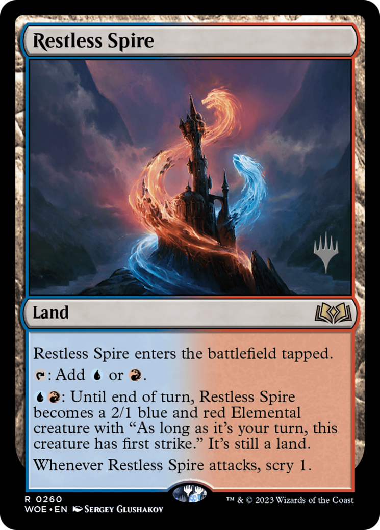 Restless Spire (PPWOE-260P) - Wilds of Eldraine Promos