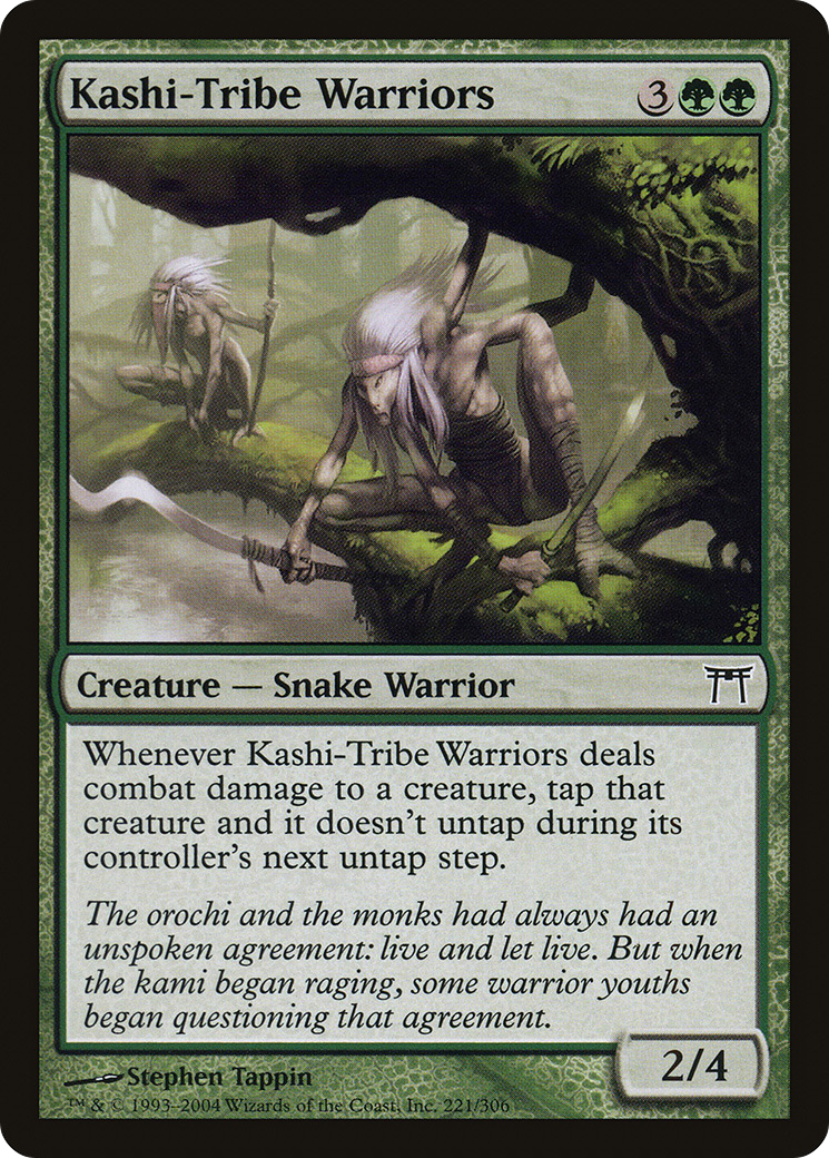 Kashi-Tribe Warriors (CHK-221) - Champions of Kamigawa Foil