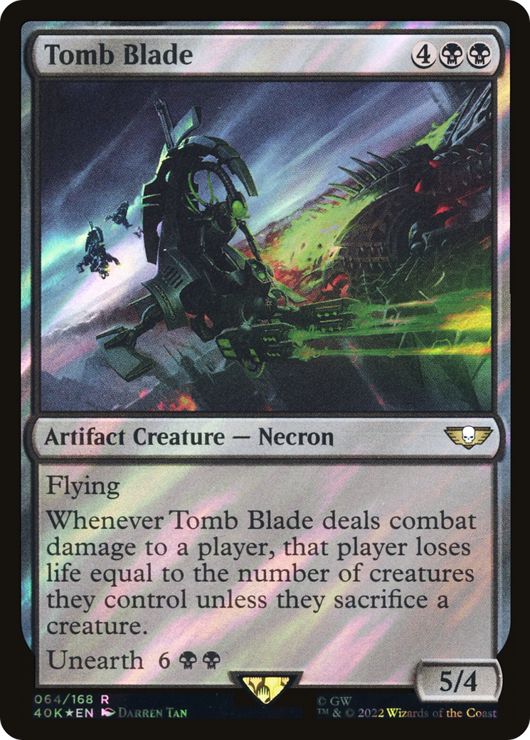 Tomb Blade (Surge Foil) (40K-64★) - Warhammer 40,000 Commander Foil