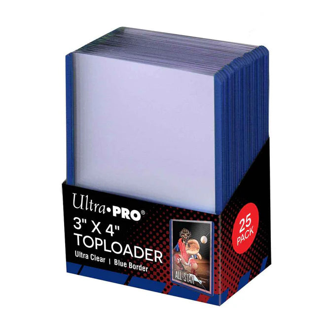 Ultra Pro: Colored Border 3 x 4-Inch Top Loader 25CT - Blue