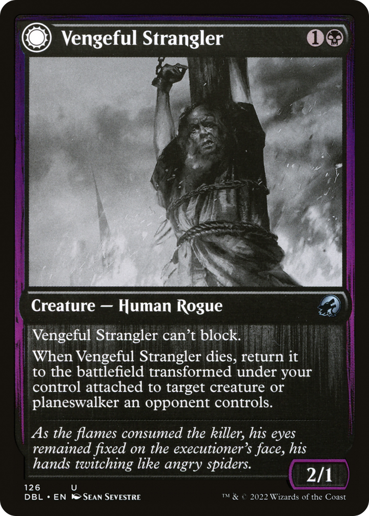 Vengeful Strangler (DBL-126) - Innistrad: Double Feature: (Double Faced Transform)
