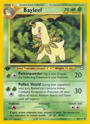 Bayleef (28) 028  - Unlimited Neo Genesis - Uncommon