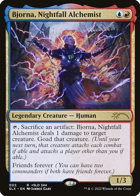 Bjorna, Nightfall Alchemist (PLIST-791) - The List — official product image (scryfall)