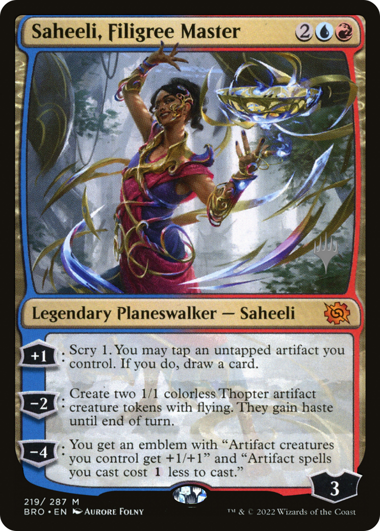 Saheeli, Filigree Master (PPBRO-219P) - The Brothers' War Promos