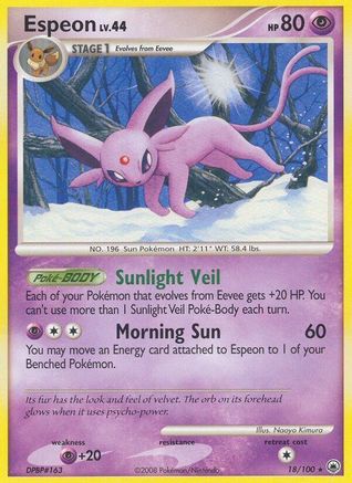 Espeon 018  Majestic Dawn - Rare