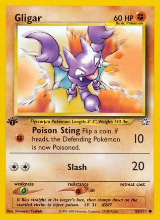 Gligar 059  - Unlimited Neo Genesis - Common