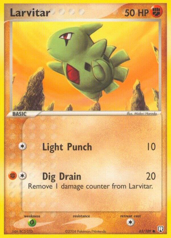Larvitar EX Team Rocket Returns