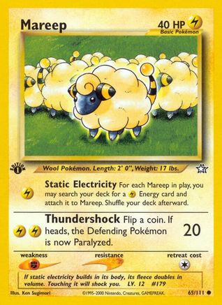 Mareep 065/111  - Unlimited Neo Genesis - Common