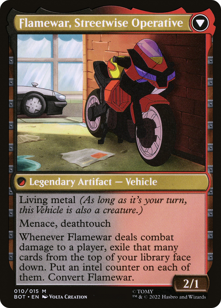 Flamewar, Brash Veteran (BOT-010) - Transformers: (convertdfc) Foil