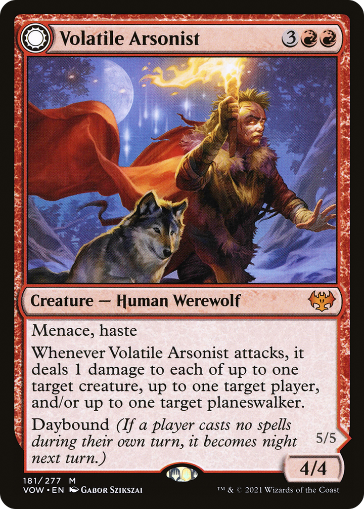 Volatile Arsonist (VOW-181) - Innistrad: Crimson Vow: (Double Faced Transform)