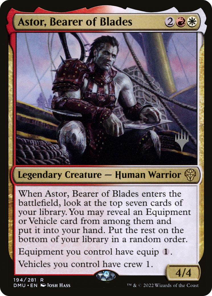 Astor, Bearer of Blades (PPDMU-194P) - Dominaria United Promos Foil
