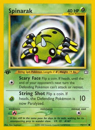 Spinarak 075  - Unlimited Neo Genesis - Common