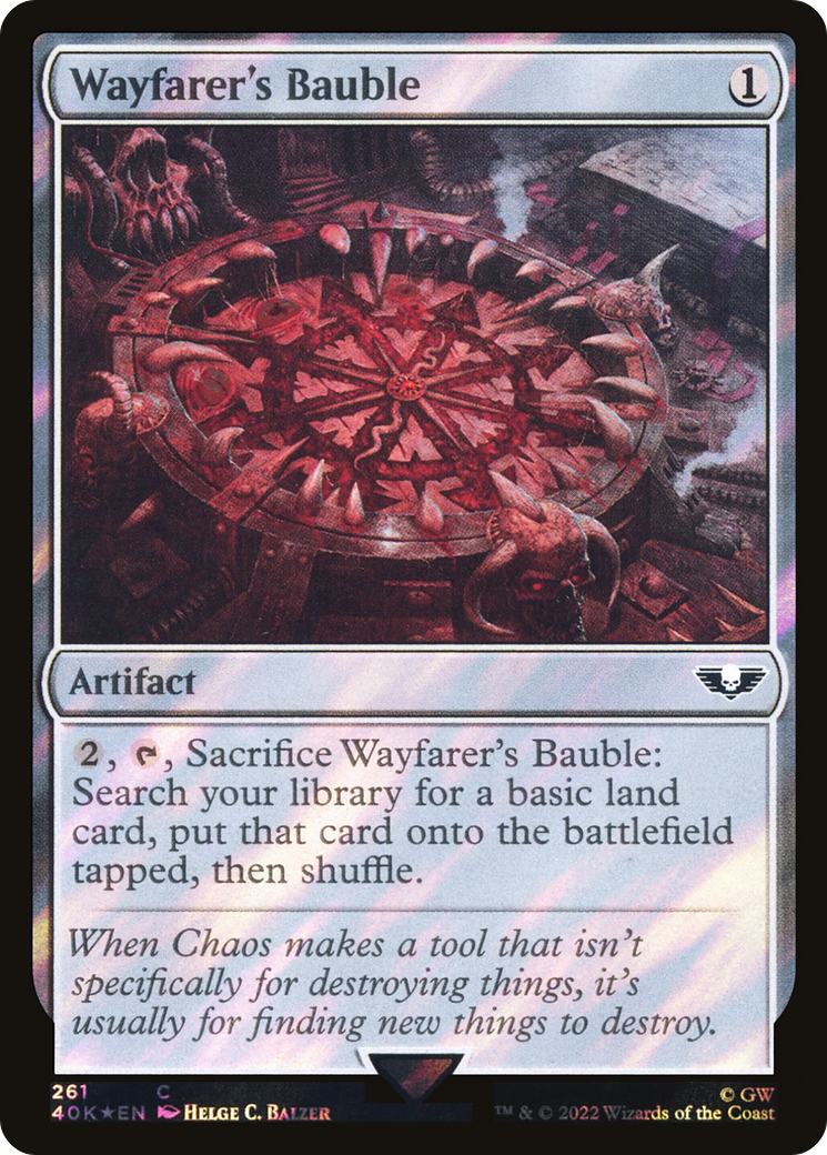 Wayfarer's Bauble (261) (Surge Foil) (40K-261★) - Warhammer 40,000 Commander Foil
