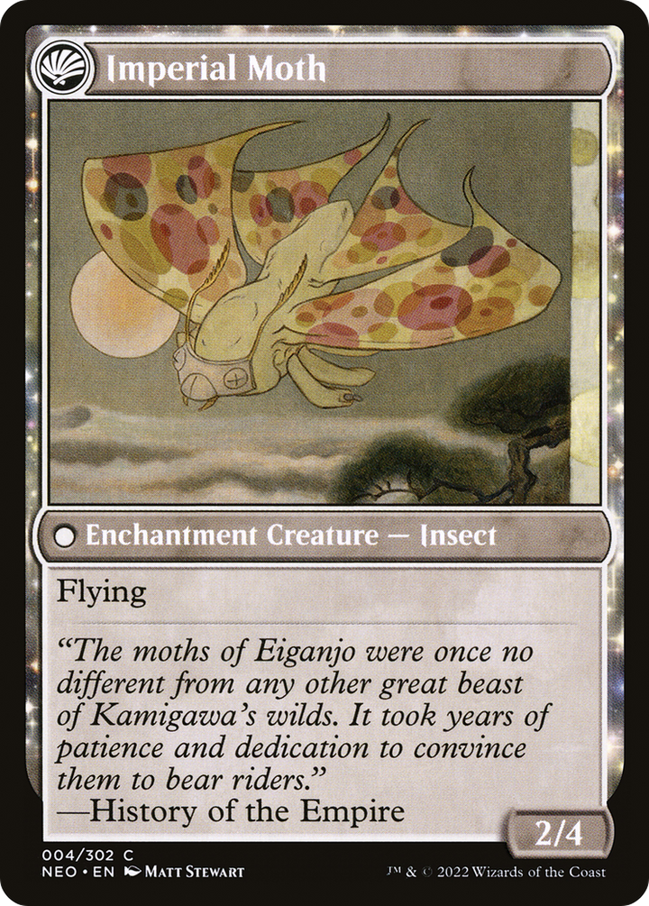 Befriending the Moths (NEO-004) - Kamigawa: Neon Dynasty: (fandfc, enchantment) Foil