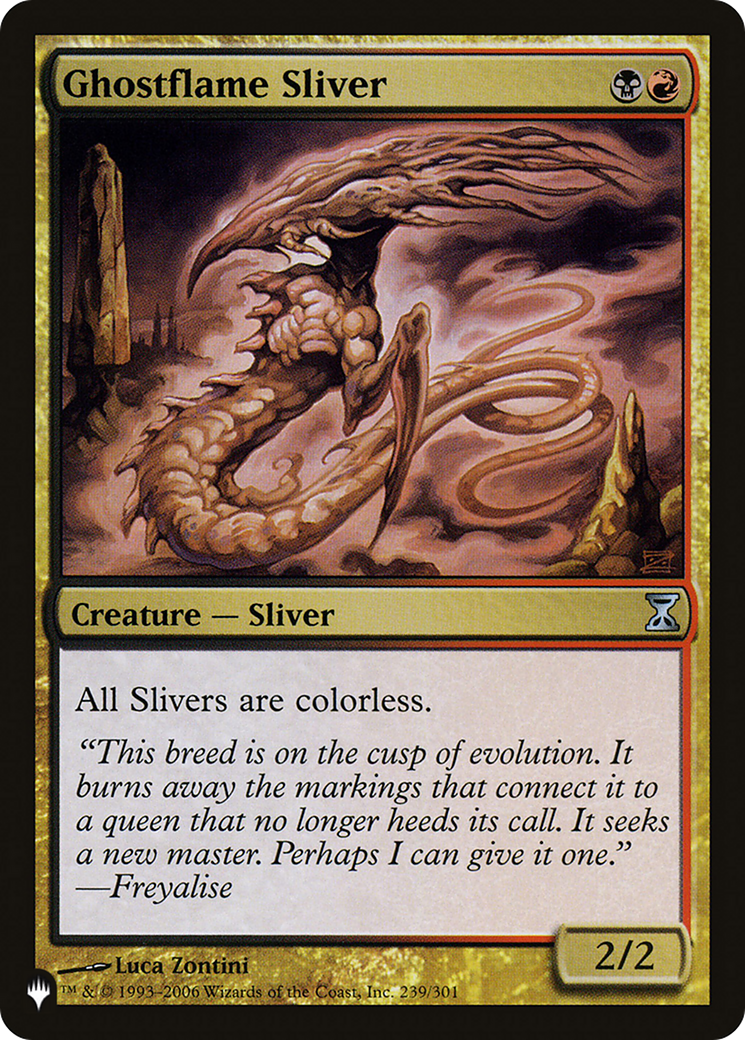 Ghostflame Sliver (LIST-239/301) - The List