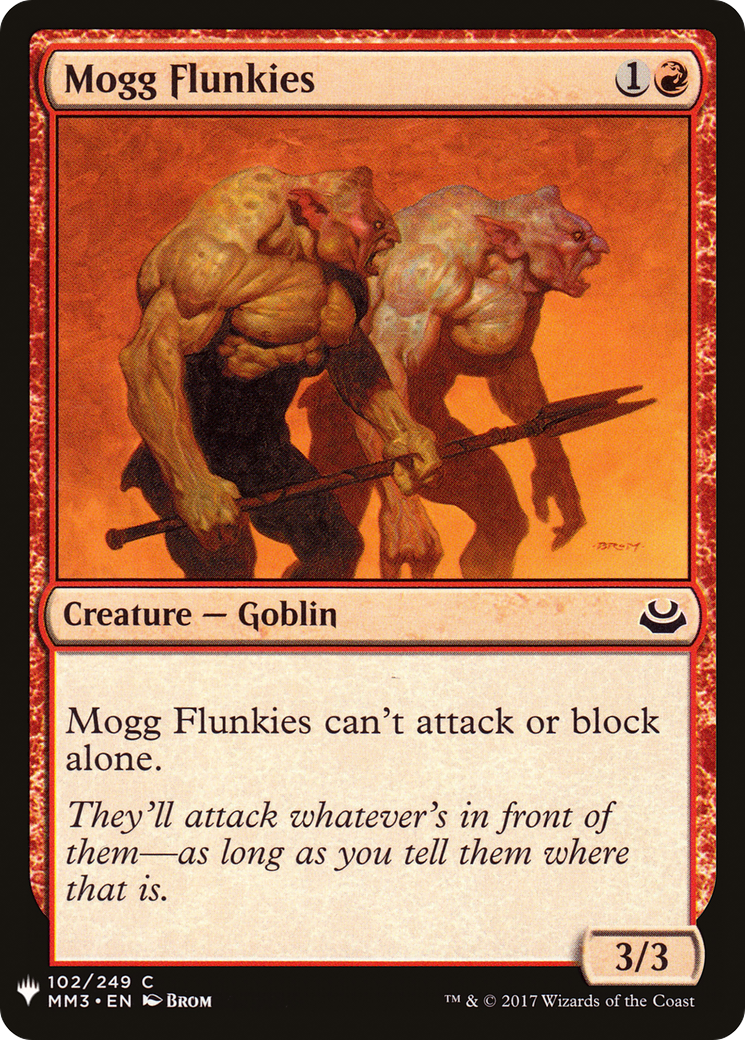 Mogg Flunkies (LIST-102) - The List