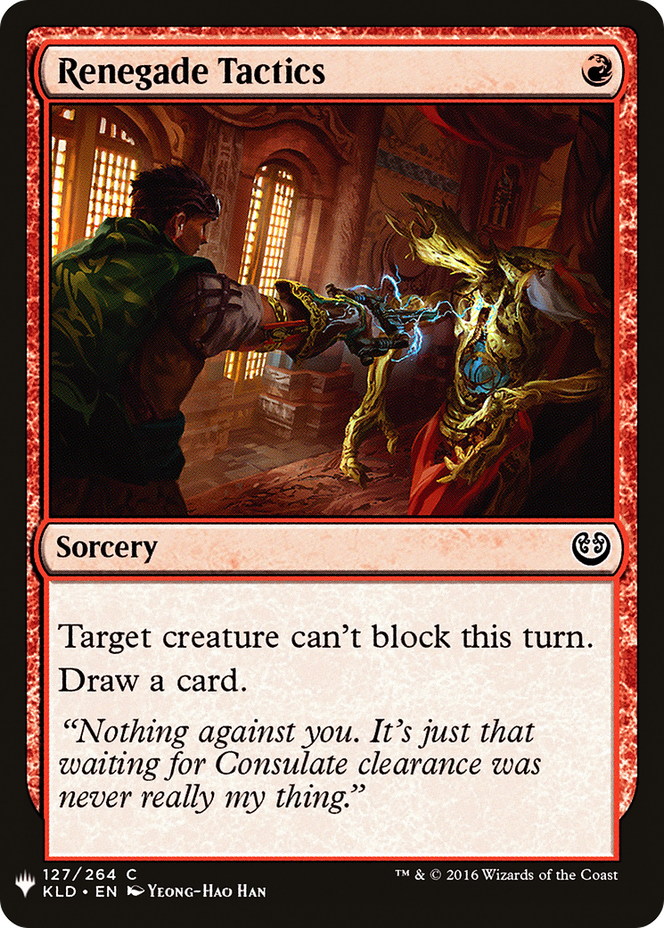 Renegade Tactics (LIST-127) - The List