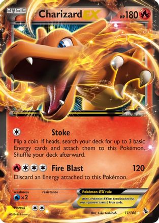 Charizard EX (11) 011  - Holofoil XY  Flashfire - Ultra Rare
