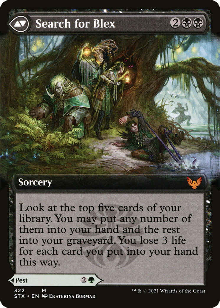 Blex, Vexing Pest (Extended Art) (STX-322) - Strixhaven: School of Mages: (Extended Art) Foil