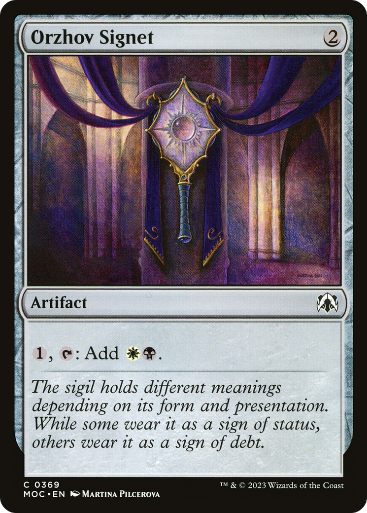 Orzhov Signet (MOC-369) - March of the Machine Commander