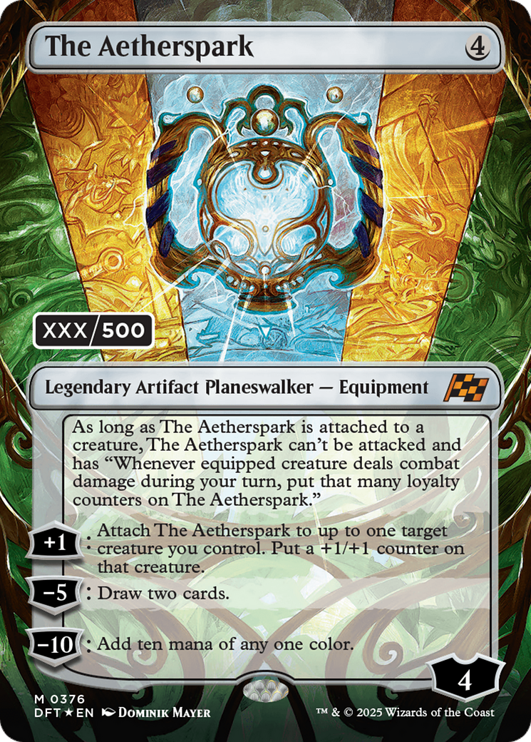 The Aetherspark (DFT-376) - Aetherdrift (Borderless) Foil