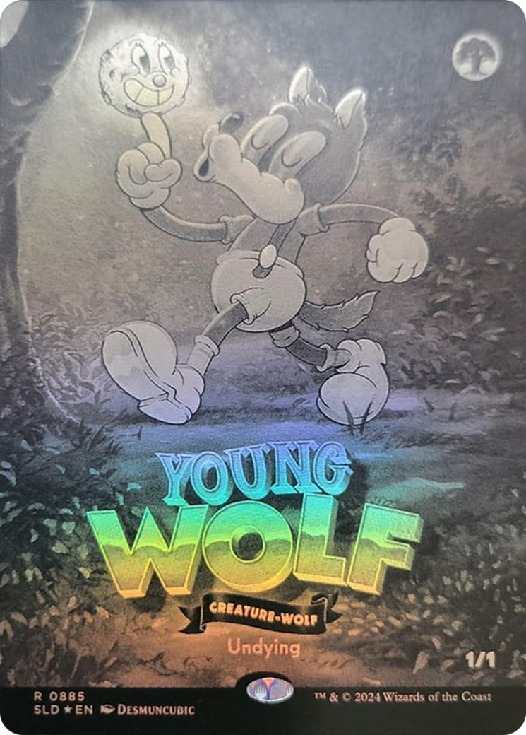 Young Wolf (SLD-885) - Secret Lair Drop (Borderless) Foil