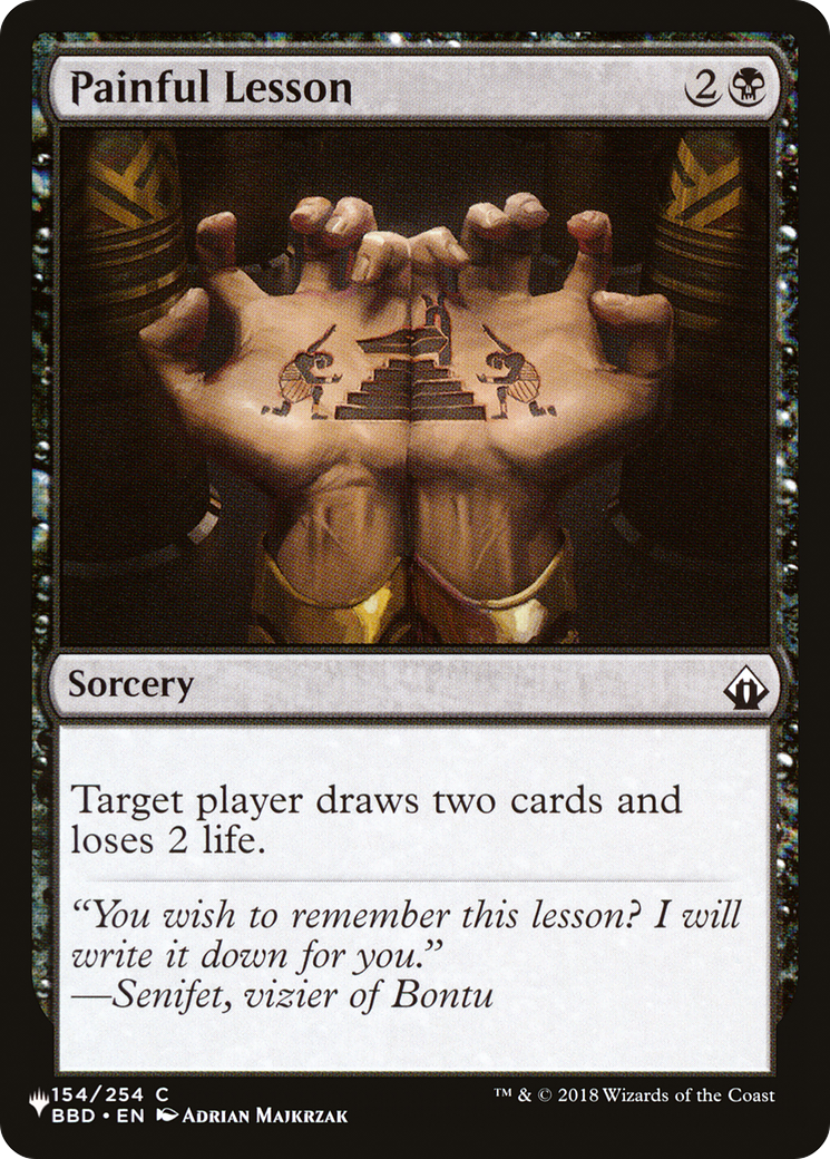 Painful Lesson (LIST-154/254) - The List