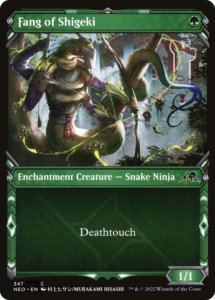 Fang of Shigeki (Showcase) (NEO-347) - Kamigawa: Neon Dynasty: (Showcase)