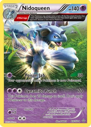 Nidoqueen (Omega) 069/160  - Reverse Holofoil XY  Primal Clash - Rare