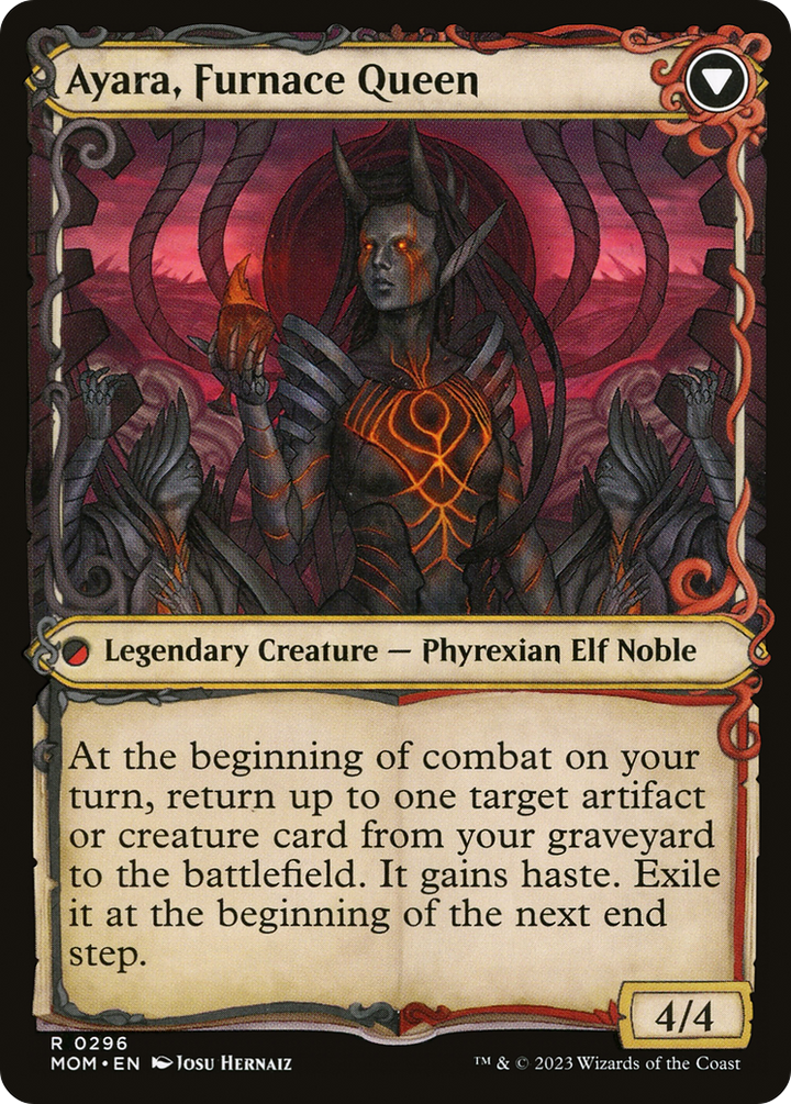 Ayara, Widow of the Realm (Showcase) (MOM-296) - March of the Machine: (Showcase)